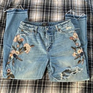 Abercrombie Embroidered Jeans